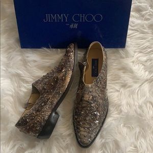 Jimmy Choo for H&M Studded Print Booties